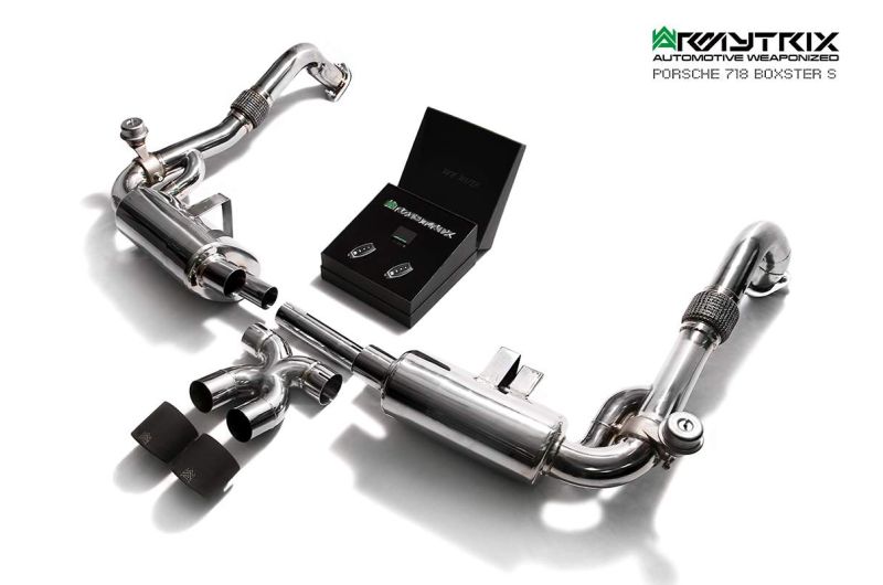 porsche 718 boxster armytrix valvetronic exhaust