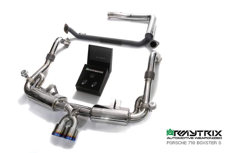 porsche 718 boxster armytrix valvetronic exhaust