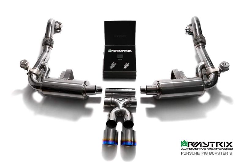 porsche 718 boxster armytrix valvetronic exhaust