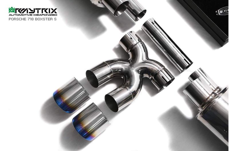 porsche 718 boxster armytrix valvetronic exhaust