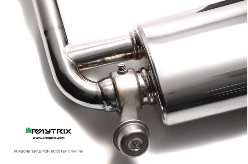 porsche 987 cayman exhaust armytrix valvetronic exhaust