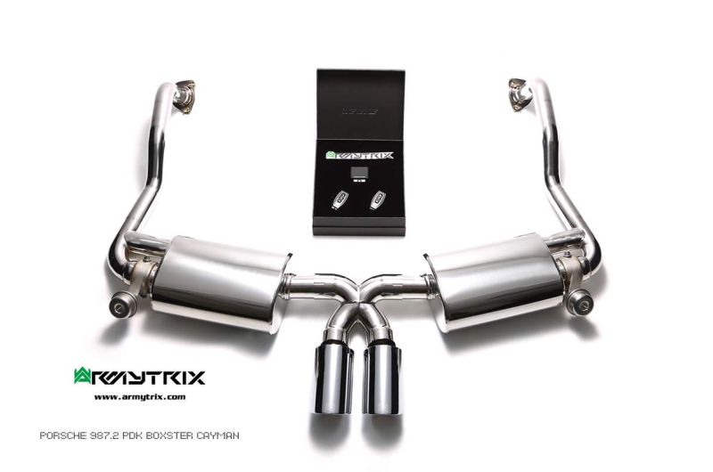 porsche 987 cayman exhaust armytrix valvetronic exhaust