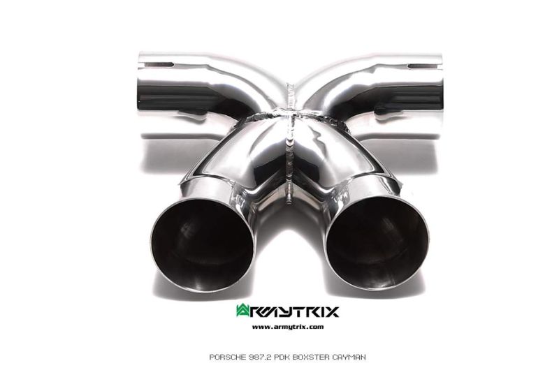 porsche 987 cayman exhaust armytrix valvetronic exhaust