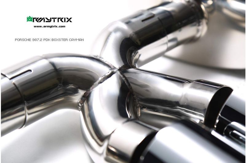 porsche 987 cayman exhaust armytrix valvetronic exhaust