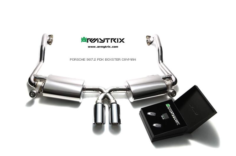 porsche 987 cayman exhaust armytrix valvetronic exhaust