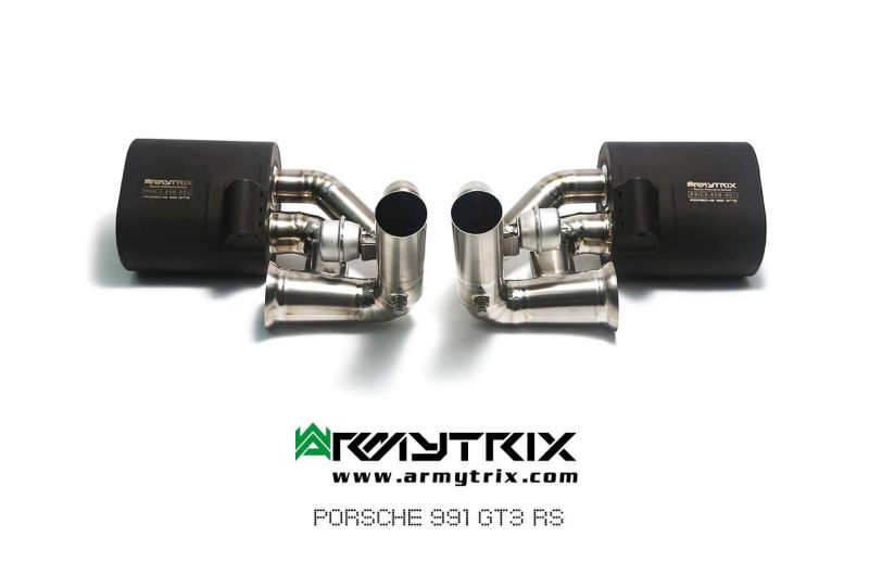 porsche 991 gt3 rs titanium armytrix valvetronic exhaust