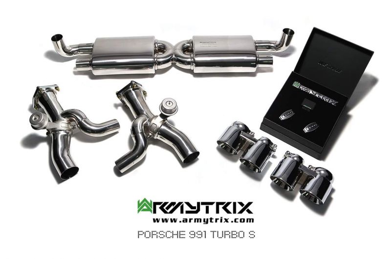 porsche 991 turbo s armytrix valvetronic exhaust