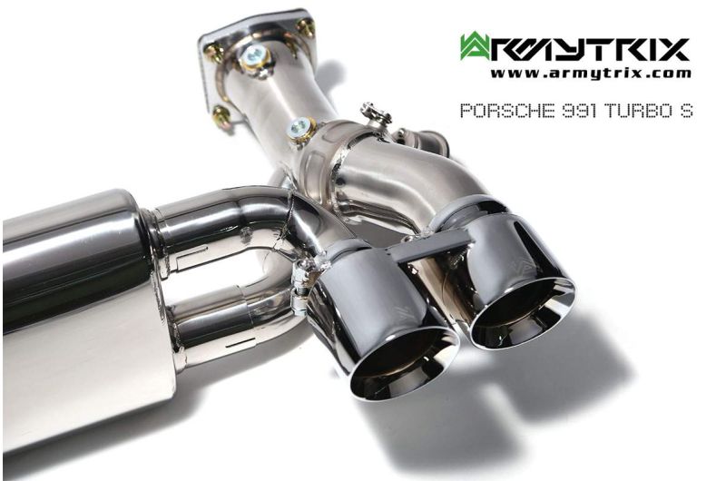 porsche 991 turbo s armytrix valvetronic exhaust