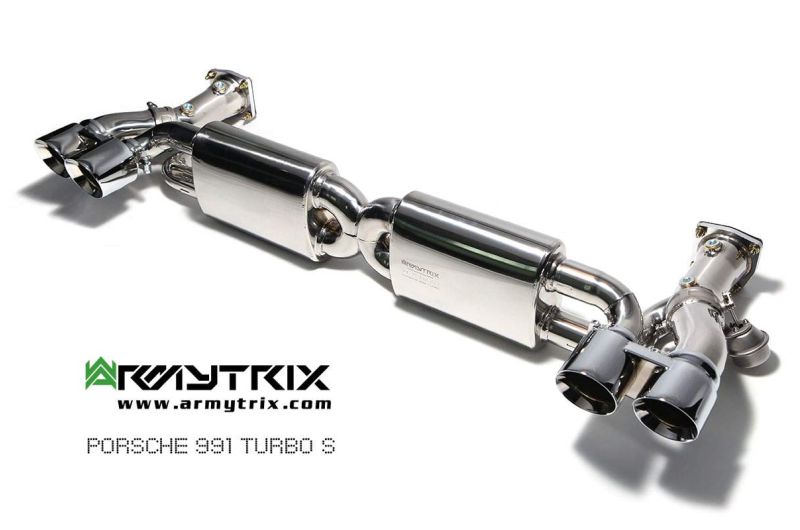 porsche 991 turbo s armytrix valvetronic exhaust