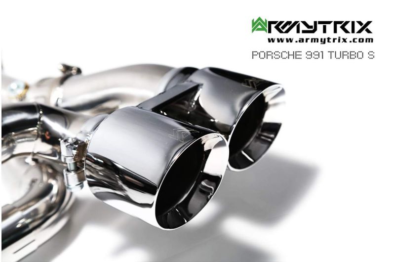 porsche 991 turbo s armytrix valvetronic exhaust