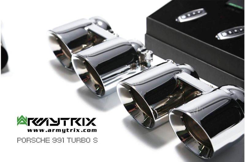 porsche 991 turbo s armytrix valvetronic exhaust