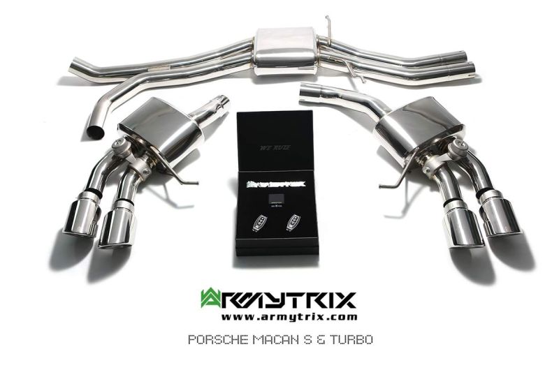 porsche macan turbo armytrix valvetronic exhaust