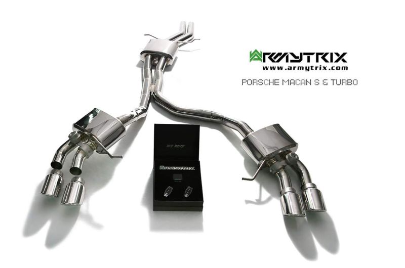 porsche macan turbo armytrix valvetronic exhaust