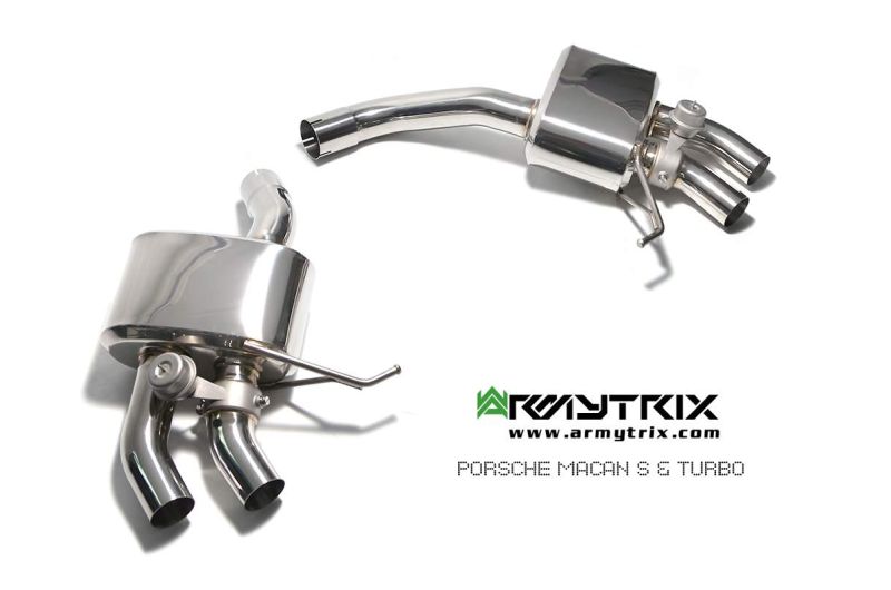 porsche macan turbo armytrix valvetronic exhaust