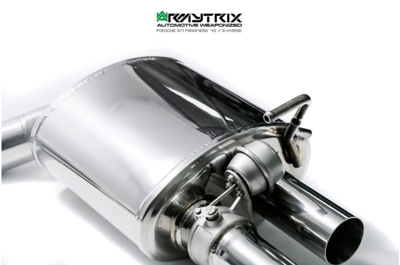 porsche panamera 4s ehybrid armytrix valvetronic exhaust