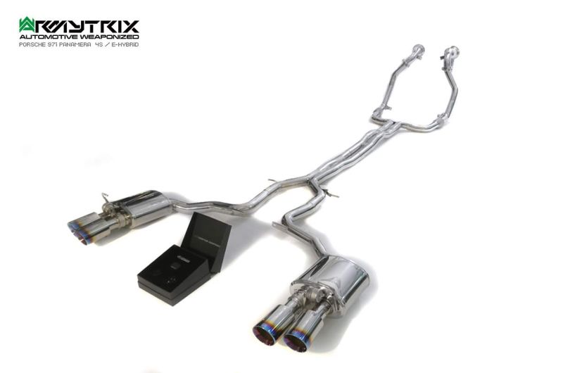 porsche panamera 4s ehybrid armytrix valvetronic exhaust