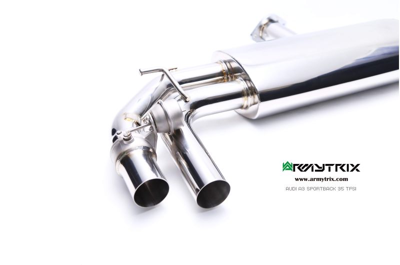 audi a3 14t armytrix exhaust valvetronic