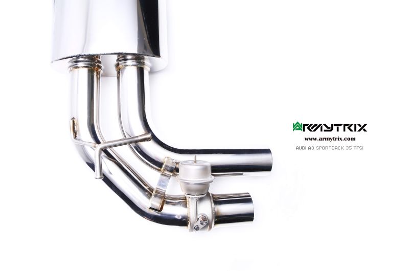 audi a3 14t armytrix exhaust valvetronic