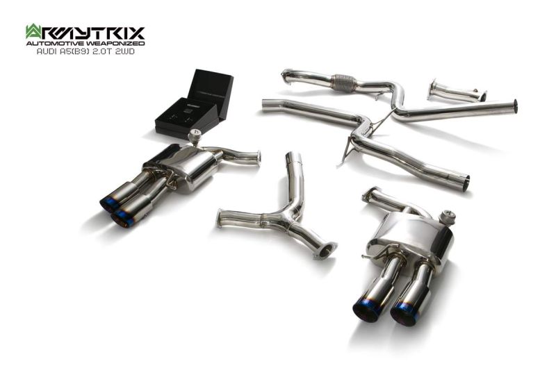 audi a5 b9 2wd 2 0t armytrix valvetronic exhaust