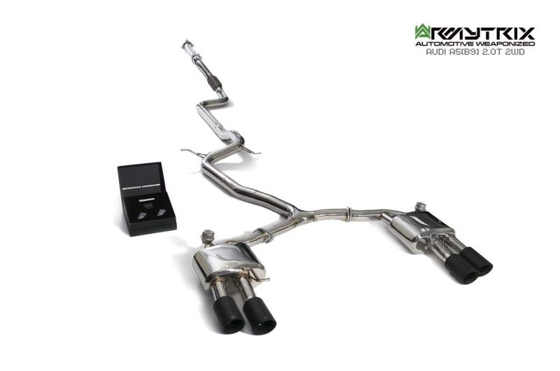 audi a5 b9 2wd 2 0t armytrix valvetronic exhaust