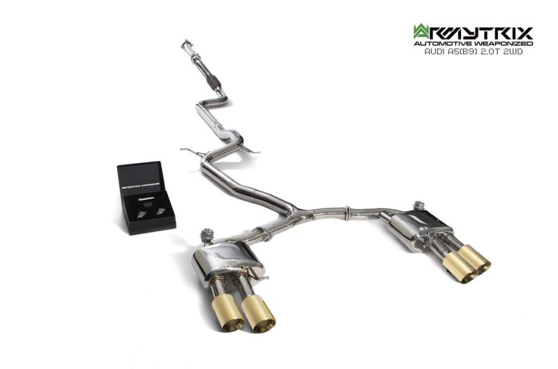 audi a5 b9 2wd 2 0t armytrix valvetronic exhaust