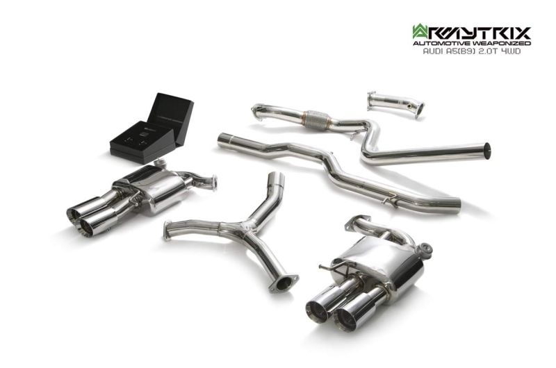 audi a5 b9 4wd 2 0t armytrix valvetronic exhaust