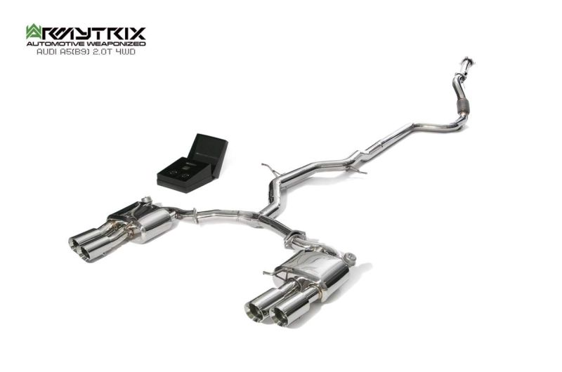 audi a5 b9 4wd 2 0t armytrix valvetronic exhaust