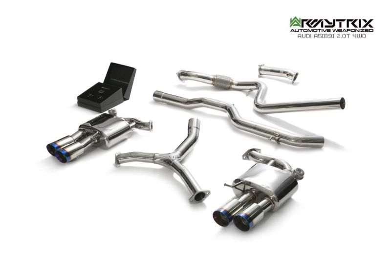 audi a5 b9 4wd 2 0t armytrix valvetronic exhaust