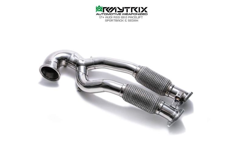 audi rs3 8v facelift sedan armytrix valvetronic exhaust