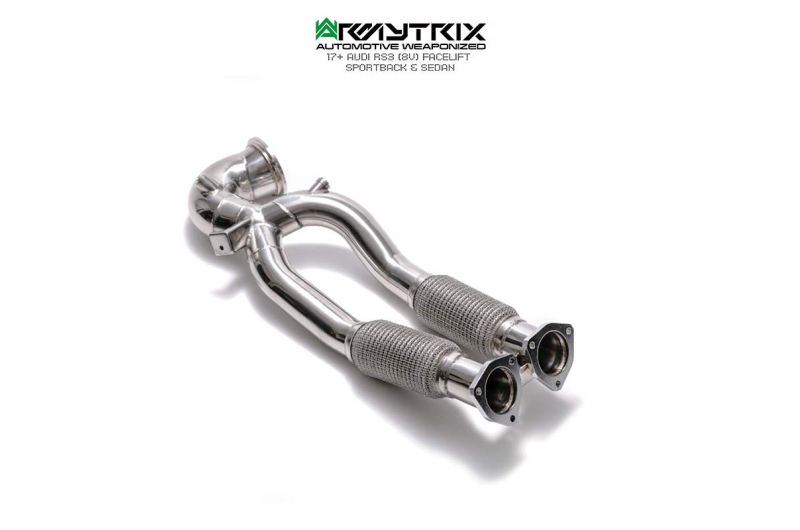 audi rs3 8v facelift sedan armytrix valvetronic exhaust