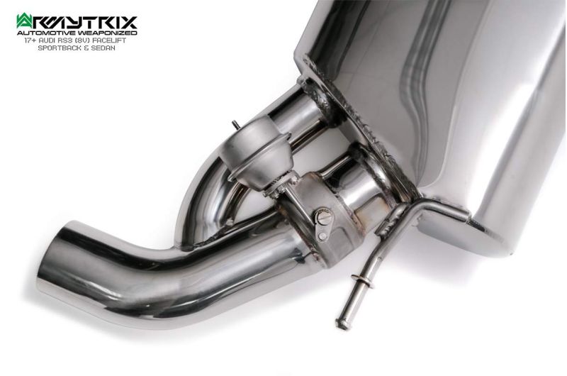 audi rs3 8v facelift sedan armytrix valvetronic exhaust