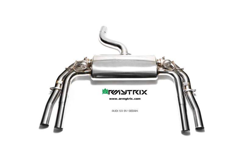 audi s3 8v sedan 4d armytrix valvetronic exhaust