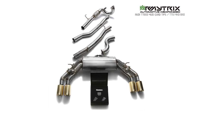 audi tts 8s mk3 armytrix valvetronic exhaust