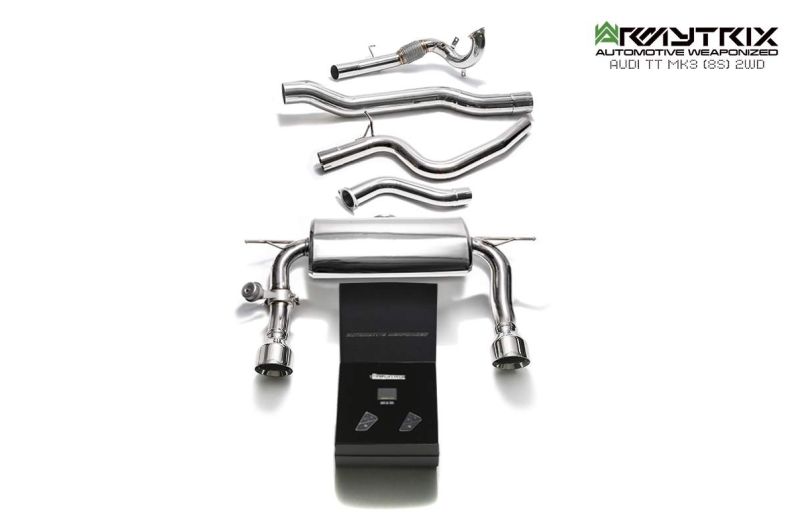 audi tt 8s mk3 2wd armytrix exhaust system