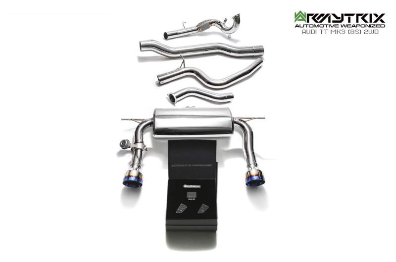 audi tt 8s mk3 2wd armytrix exhaust system