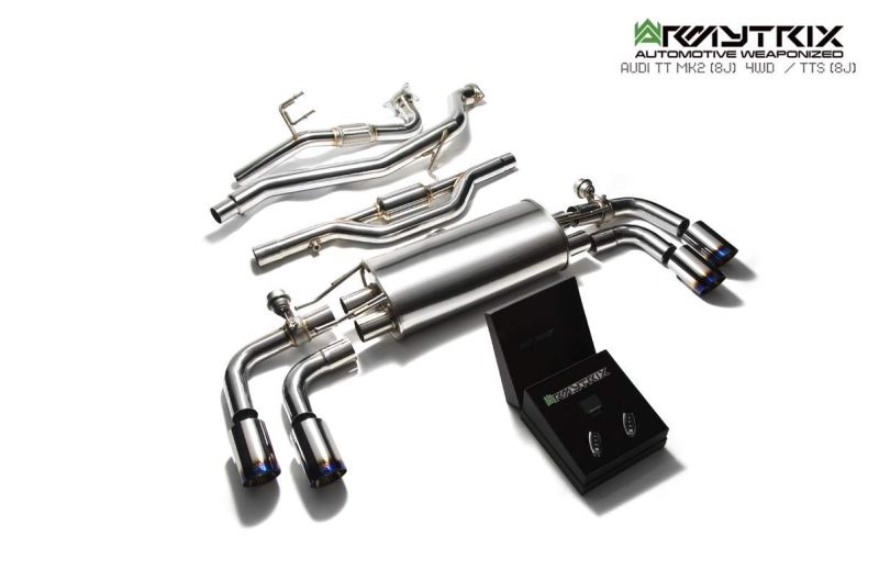 audi tts 8j mk2 4wd armytrix valvetronic exhaust