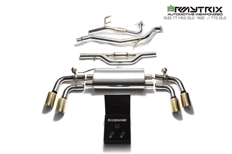 audi tts 8j mk2 4wd armytrix valvetronic exhaust