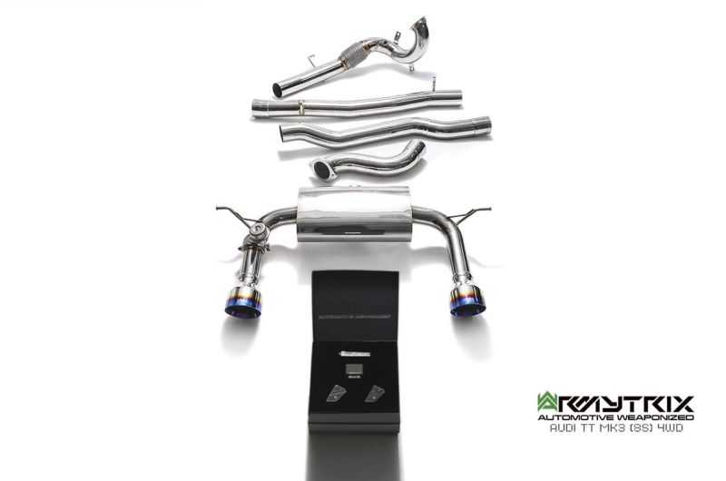 audi tt 8s armytrix valvetronic exhaust tuning