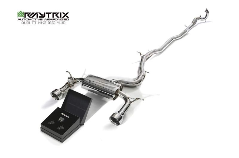 audi tt 8s armytrix valvetronic exhaust tuning