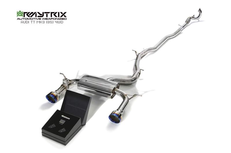 audi tt 8s armytrix valvetronic exhaust tuning