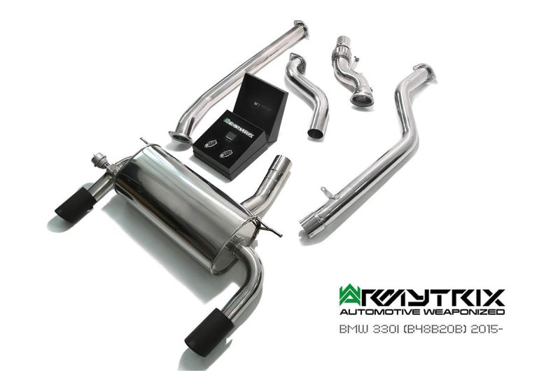 bmw 330i 430i b48 armytrix valvetronic exhaust