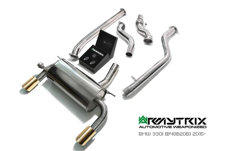 bmw 330i 430i b48 armytrix valvetronic exhaust