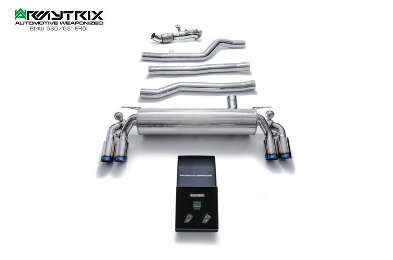 bmw g30 g31 540i armytrix exhaust