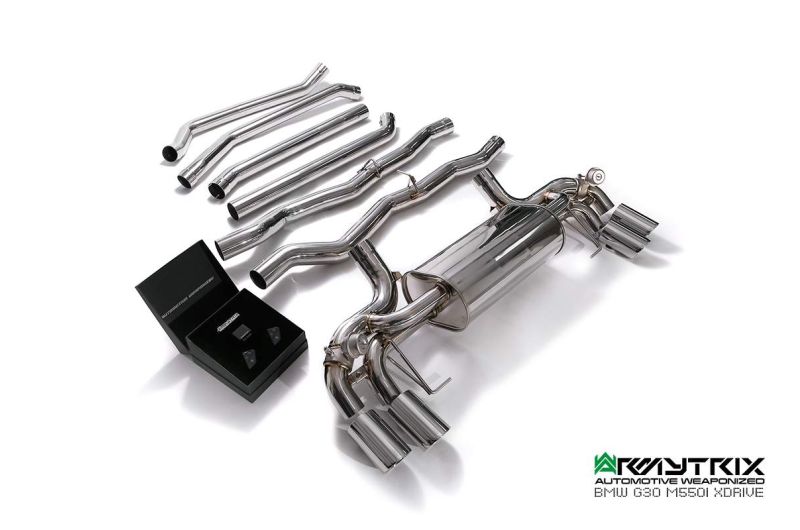 bmw g30 g31 m550i xdrive armytrix valvetronic exhaust