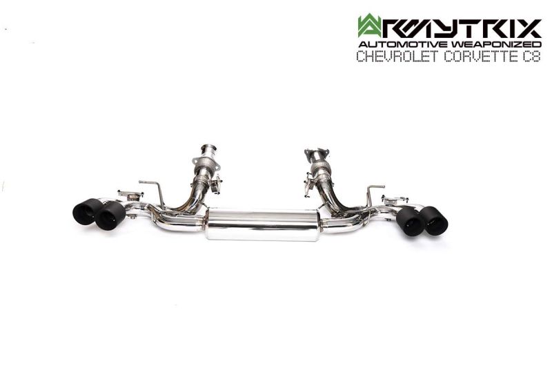 chevrolet corvette c8 armytrix exhaust system