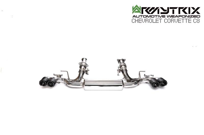 chevrolet corvette c8 armytrix exhaust system