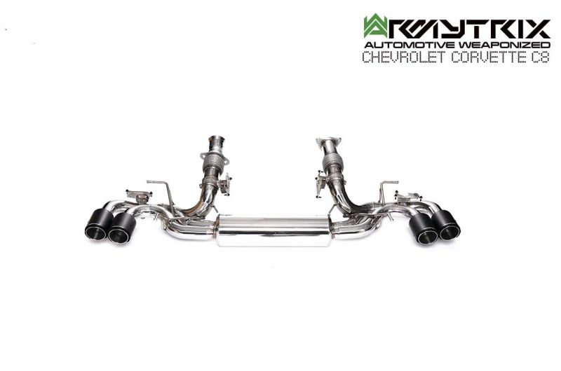 chevrolet corvette c8 armytrix exhaust system