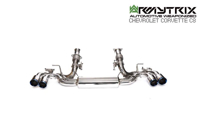 chevrolet corvette c8 armytrix exhaust system