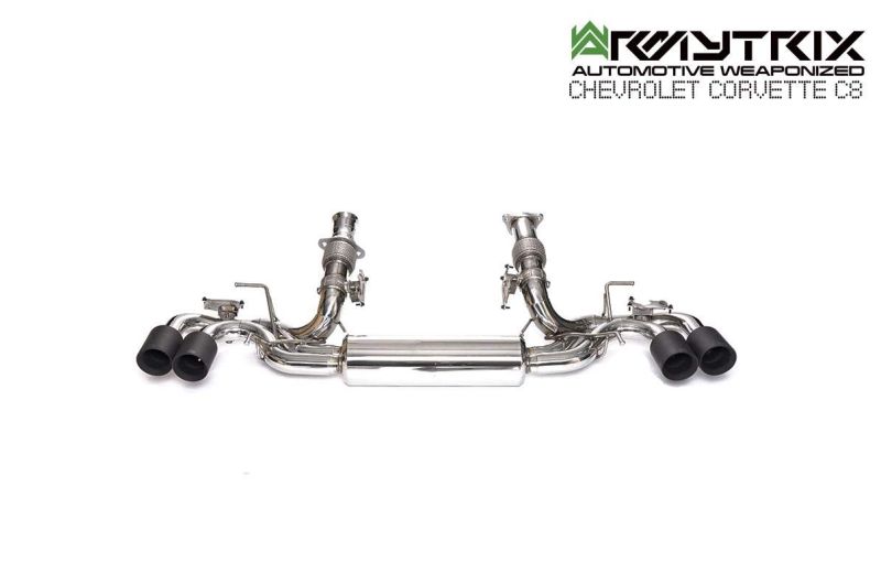 chevrolet corvette c8 armytrix exhaust system