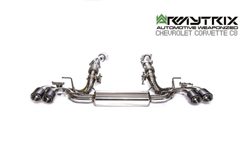 chevrolet corvette c8 armytrix exhaust system